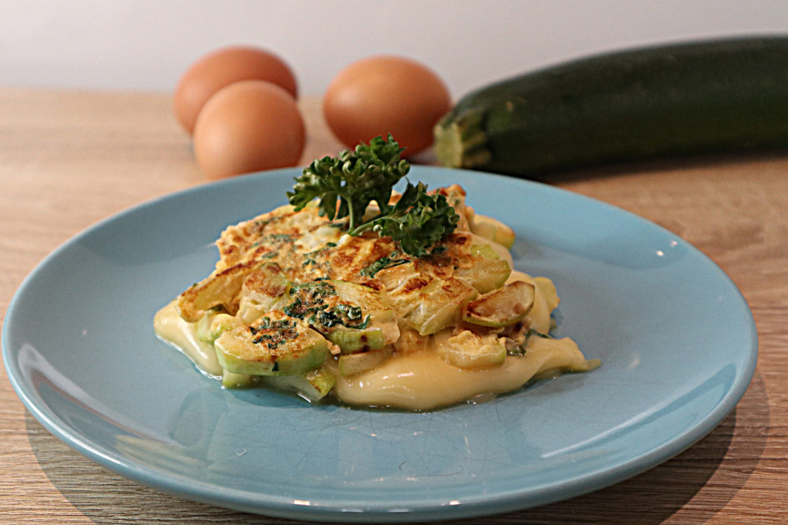 Zucchini-Käse-Omelett - Histaminhexe