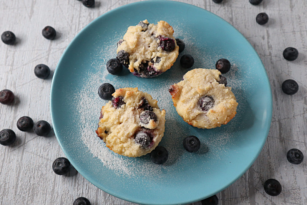Hier kommt ein total leckeres und schnelles Rezept für Blaubeer-Muffins mit Kokosmehl. Histamin- und fructosearm, auch für Anfänger geeignet!