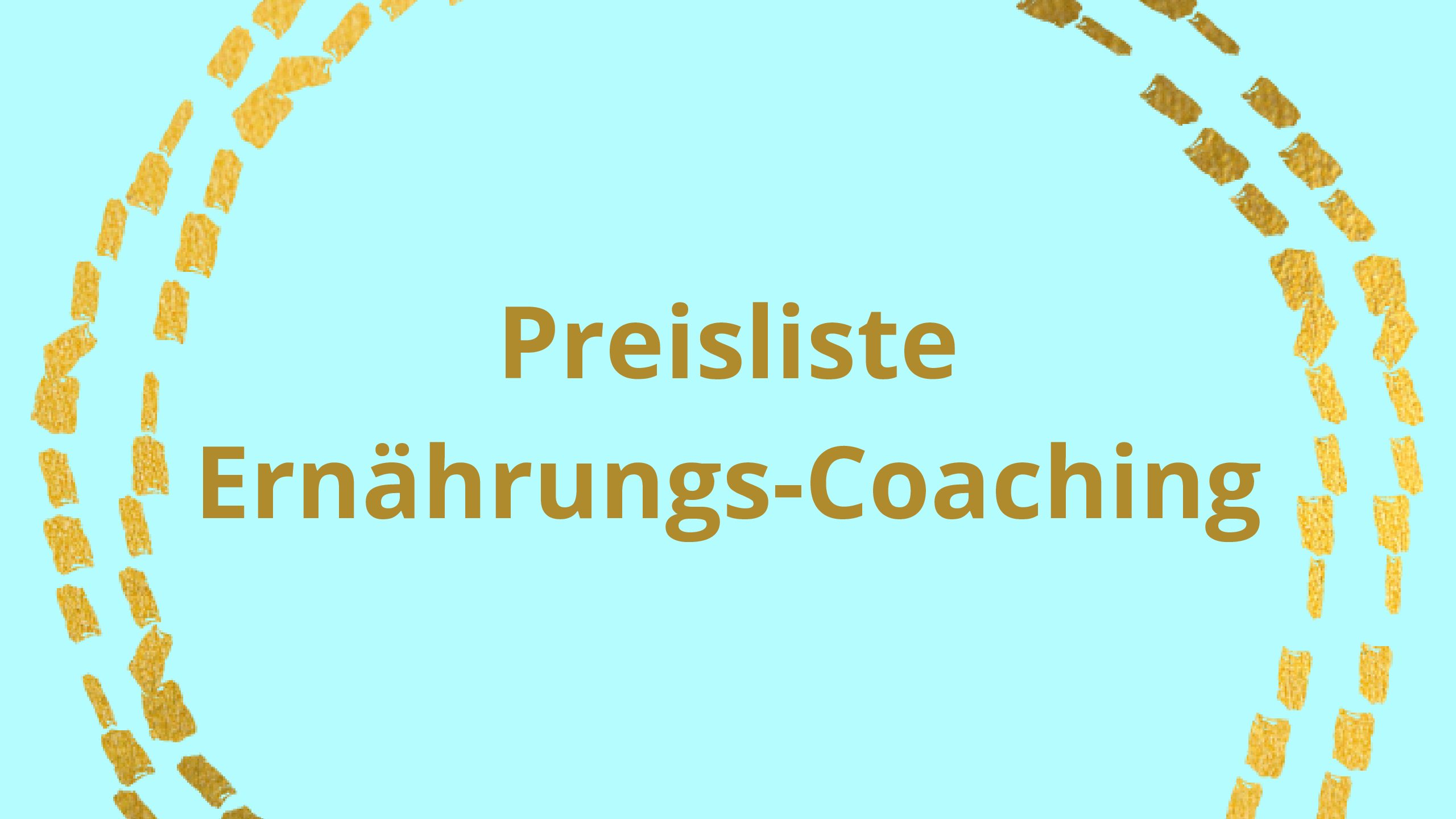 Preisliste Coaching