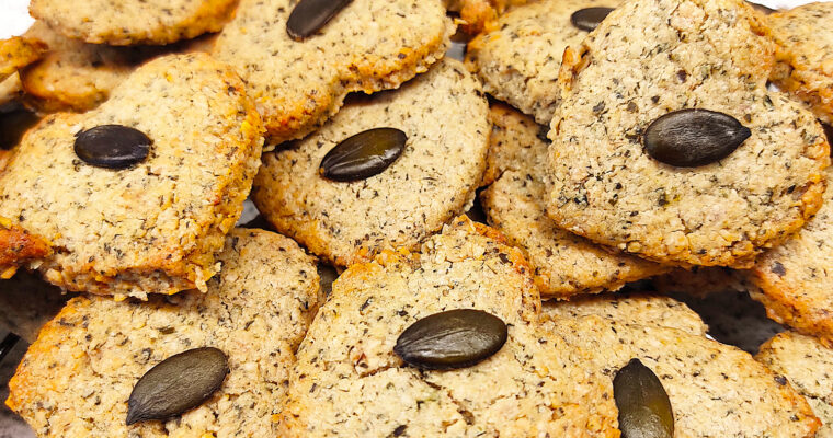 Glutenfreie Kürbiskern-Haferflocken-Kekse